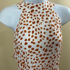 Cheetah animal print Halter dress